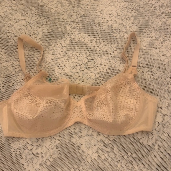 CHANTELLE 30C NEW NUDE LACE BRA UNPADDED - Picture 2 of 7